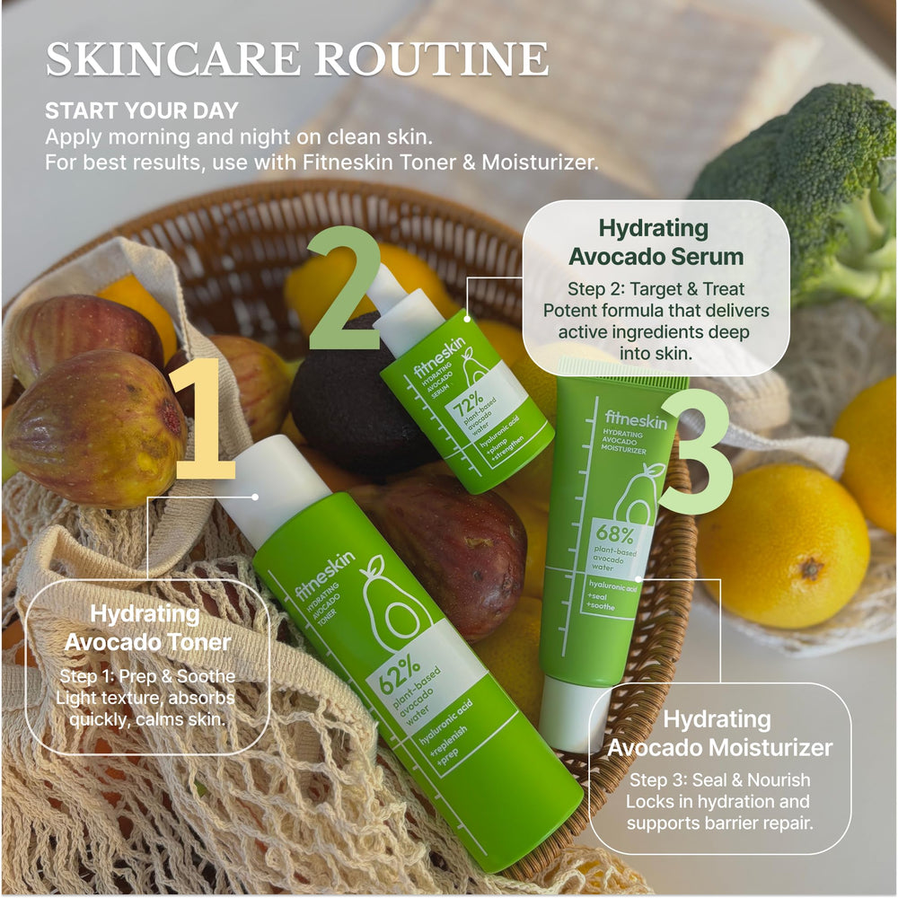 Fast absorption shown by serum sinking into skin during application