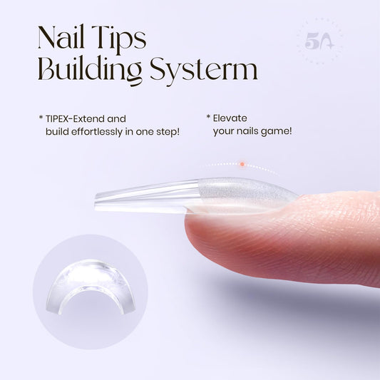 Five Angeles Tipex pre-etched nail tips designed for flat nails.