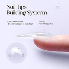 Five Angeles Tipex pre-etched nail tips designed for flat nails.