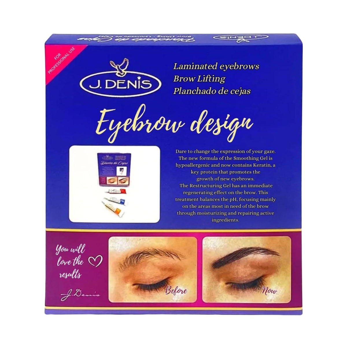 Five Brothers J. Denis lamination kit brow pencil for precise definition