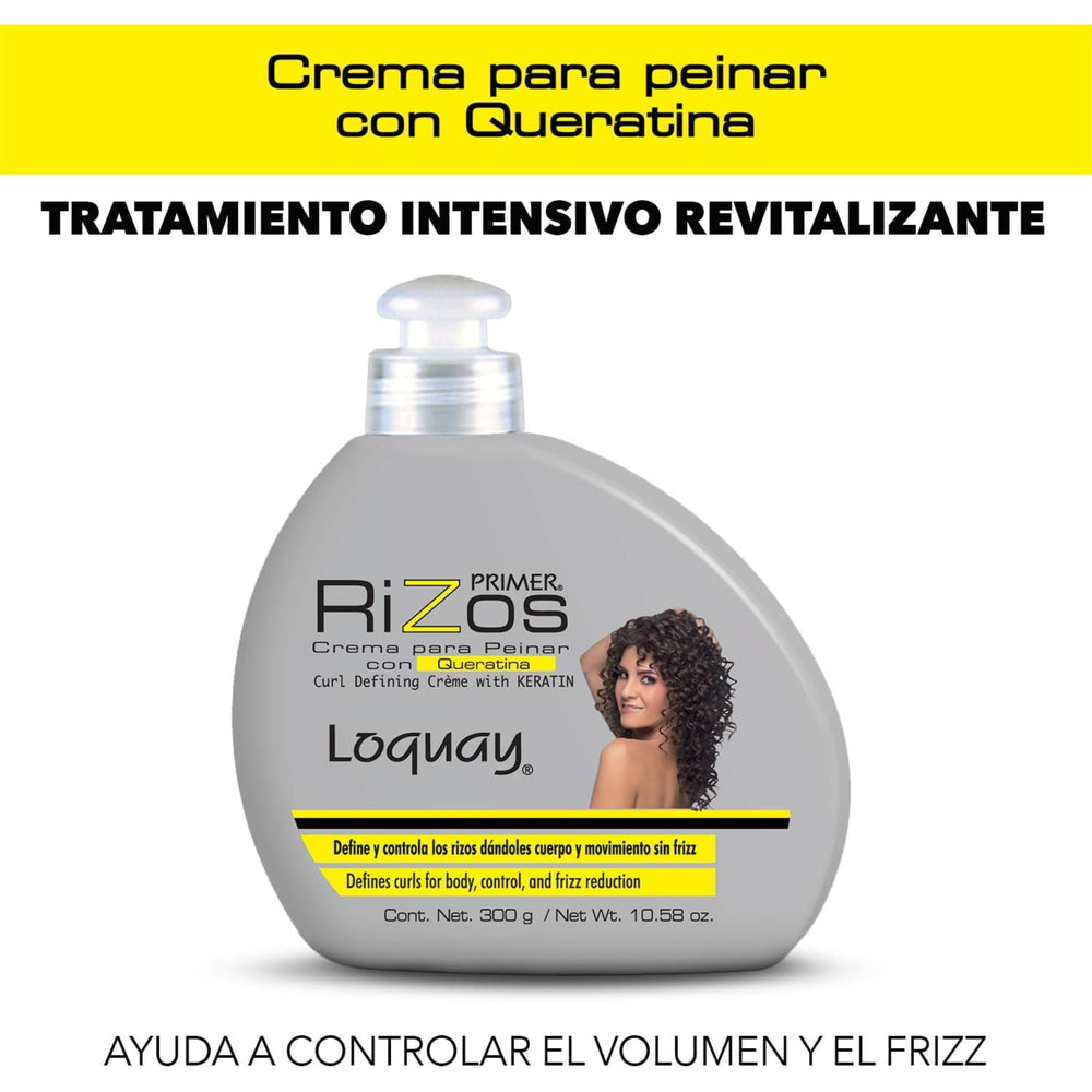 Five Brothers Loquay keratin cream delivers a sleek, silky finish for styling.