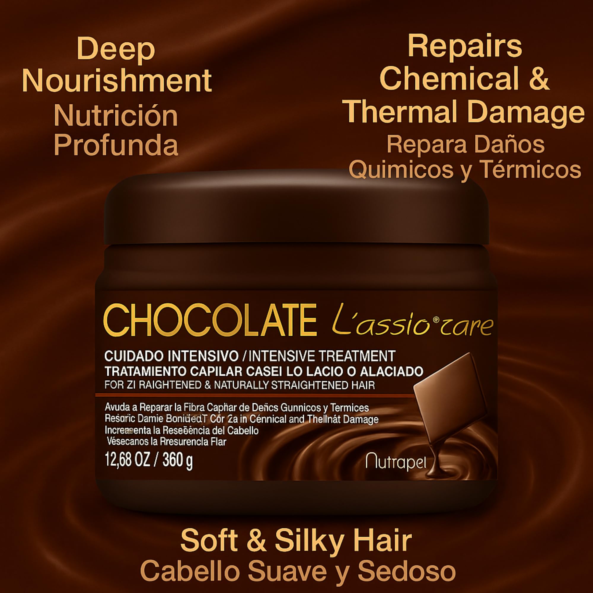 Five Brothers Nutrapel L'assio Care application steps image guides your post-treatment routine.
