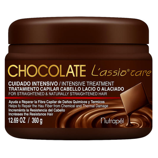 Five Brothers Nutrapel L'assio Care keratin treatment jar promotes lasting moisture for smooth hair.