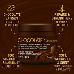 Five Brothers Nutrapel L'assio Care silky finish image highlights manageable, soft strands.