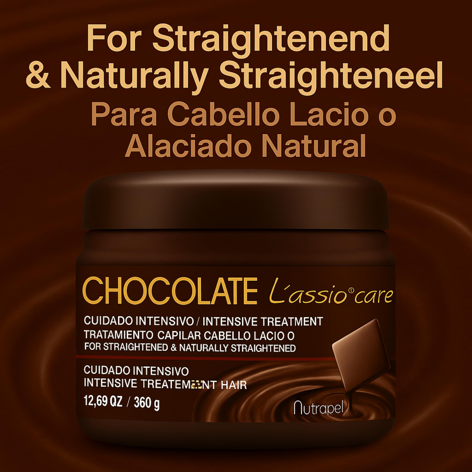 Five Brothers Nutrapel L'assio Care smooth hair showcases frizz control and natural shine.