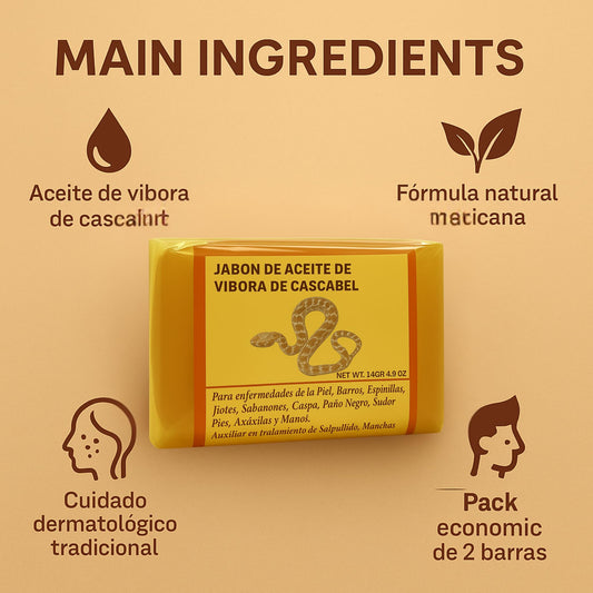 Five Brothers Rattlesnake Soap bar closeup reveals herbal mineral blend