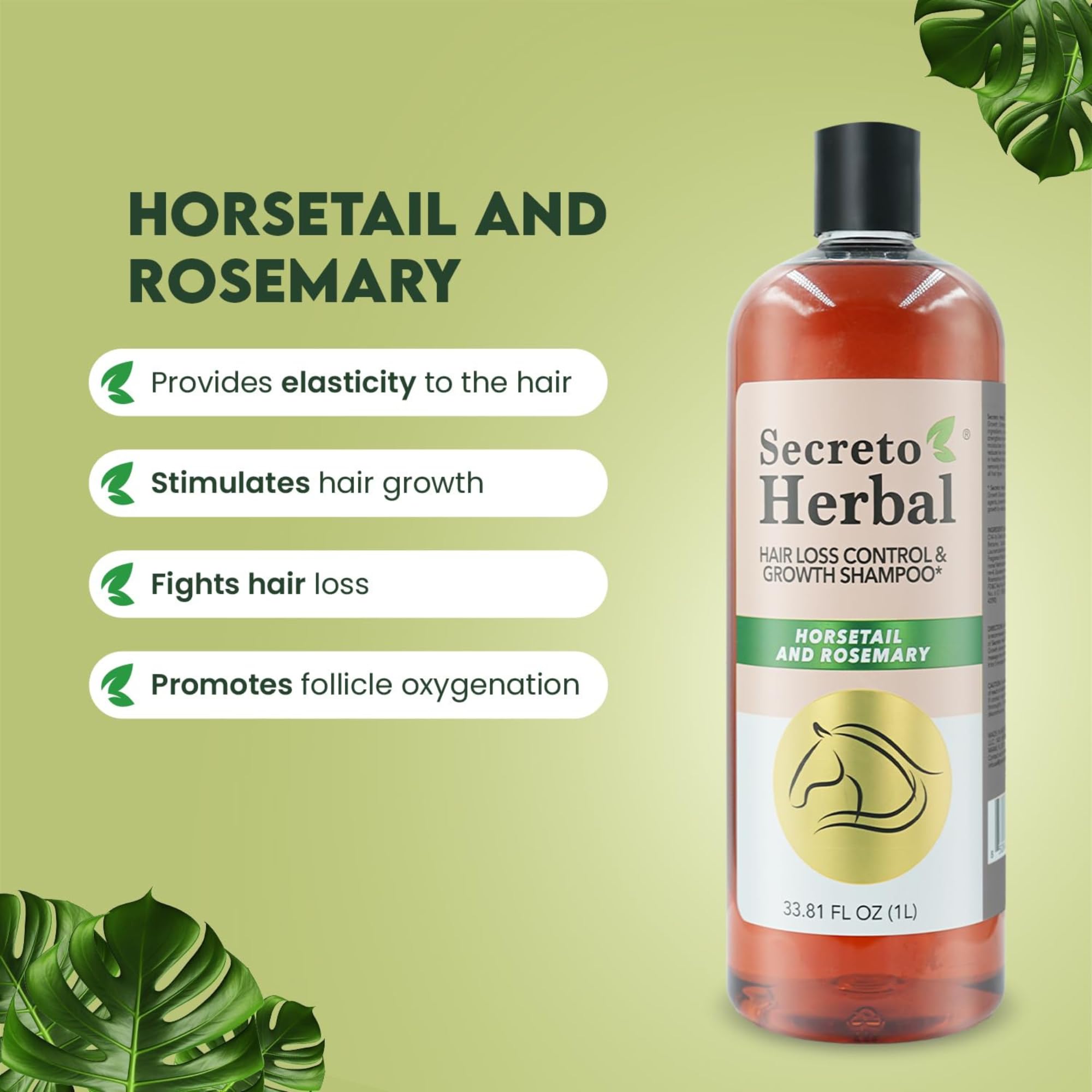 Five Brothers Secreto Herbal Shampoo family pack on shelf for all hair types.