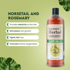 Five Brothers Secreto Herbal Shampoo family pack on shelf for all hair types.
