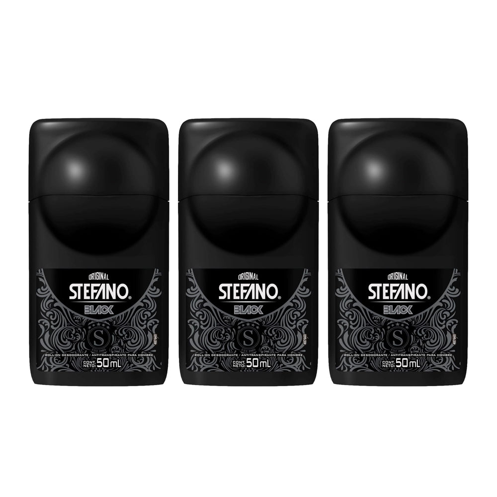 Five Brothers Stefano Black deodorant bottle delivers long-lasting freshness.