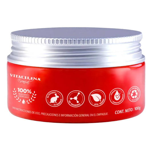 Vitacilin cream texture swirl showing lightweight, non-greasy finish.
