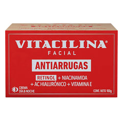 Five Brothers Vitacilin ingredients panel highlighting retinol, niacinamide, and hyaluronic acid.