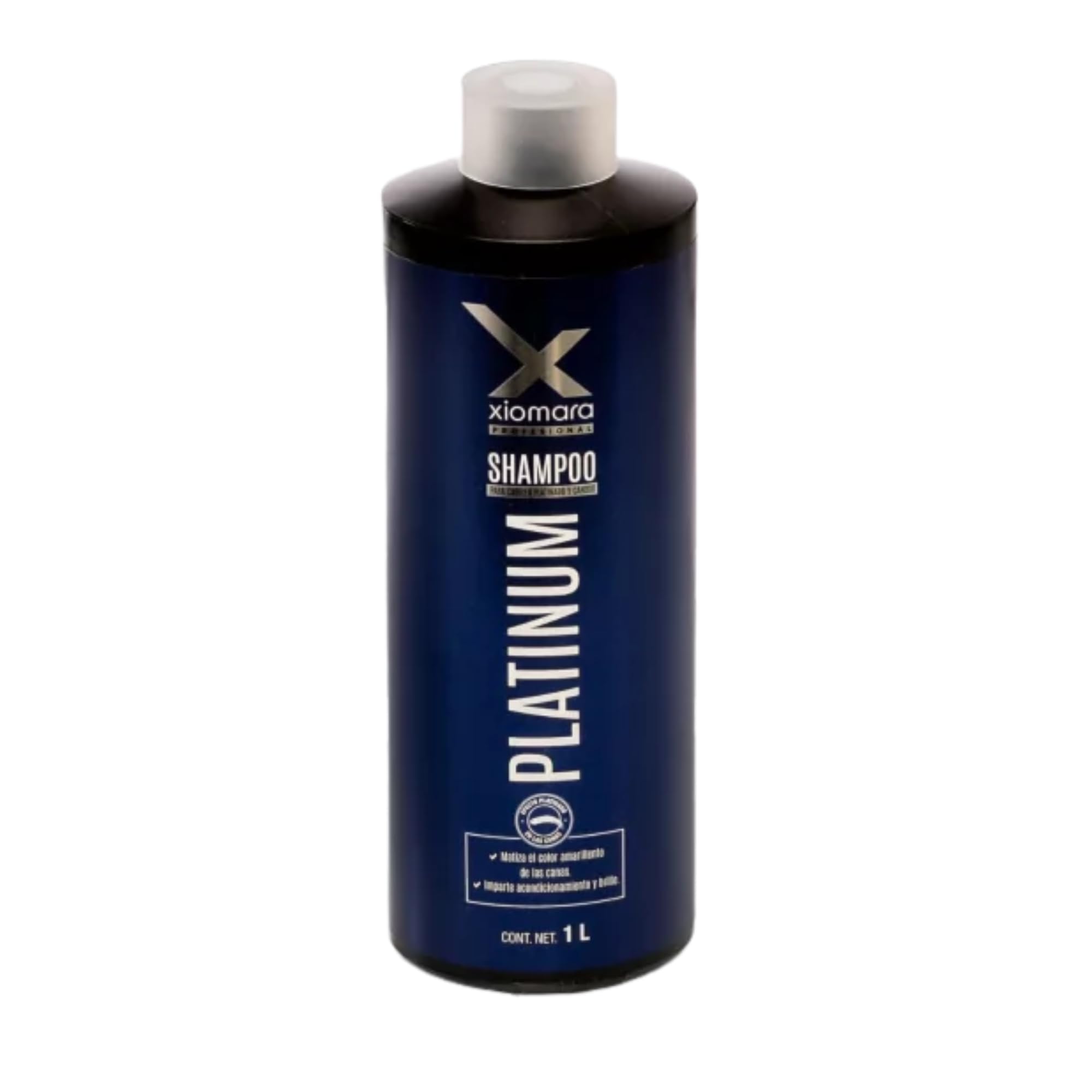 Five Brothers Xiomara Shampoo bottle with purple toning for brassy hair control