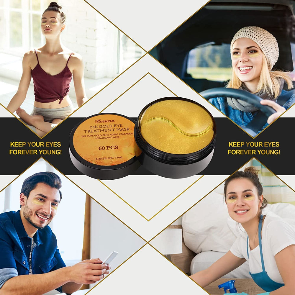 Travel-friendly gold patches ideal for on-the-go hydration.