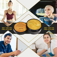 Travel-friendly gold patches ideal for on-the-go hydration.