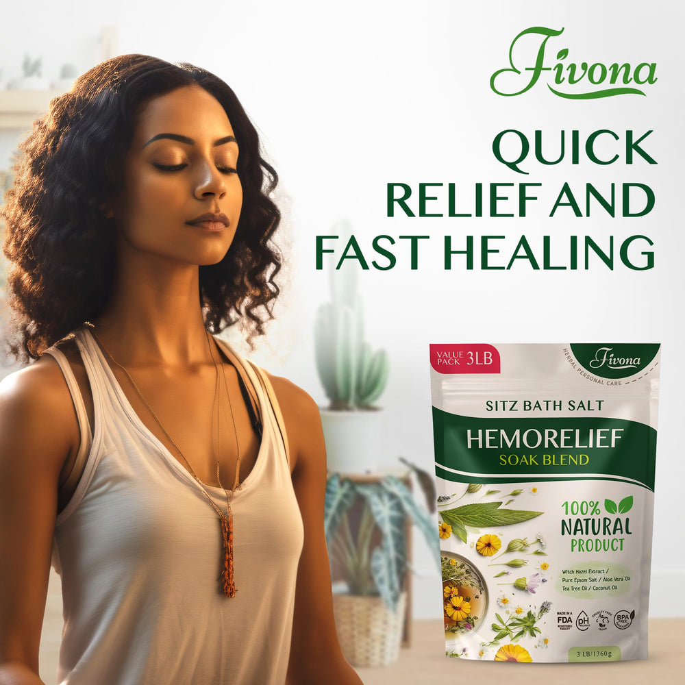 FIVONA Sitz Bath Salts witch hazel and aloe soothe tender skin