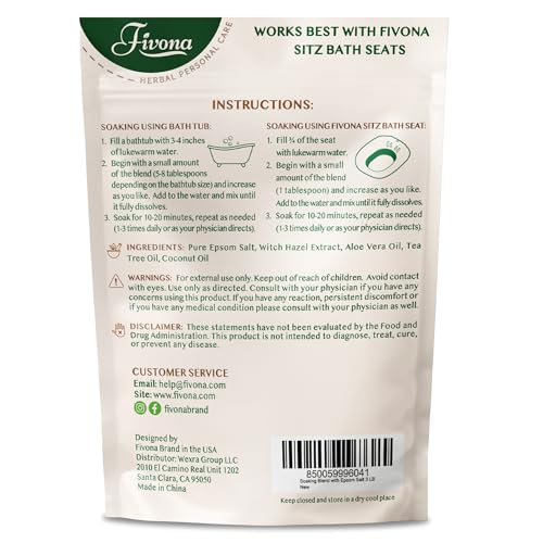 FIVONA Sitz Bath Salts postpartum care relief during new motherhood routines