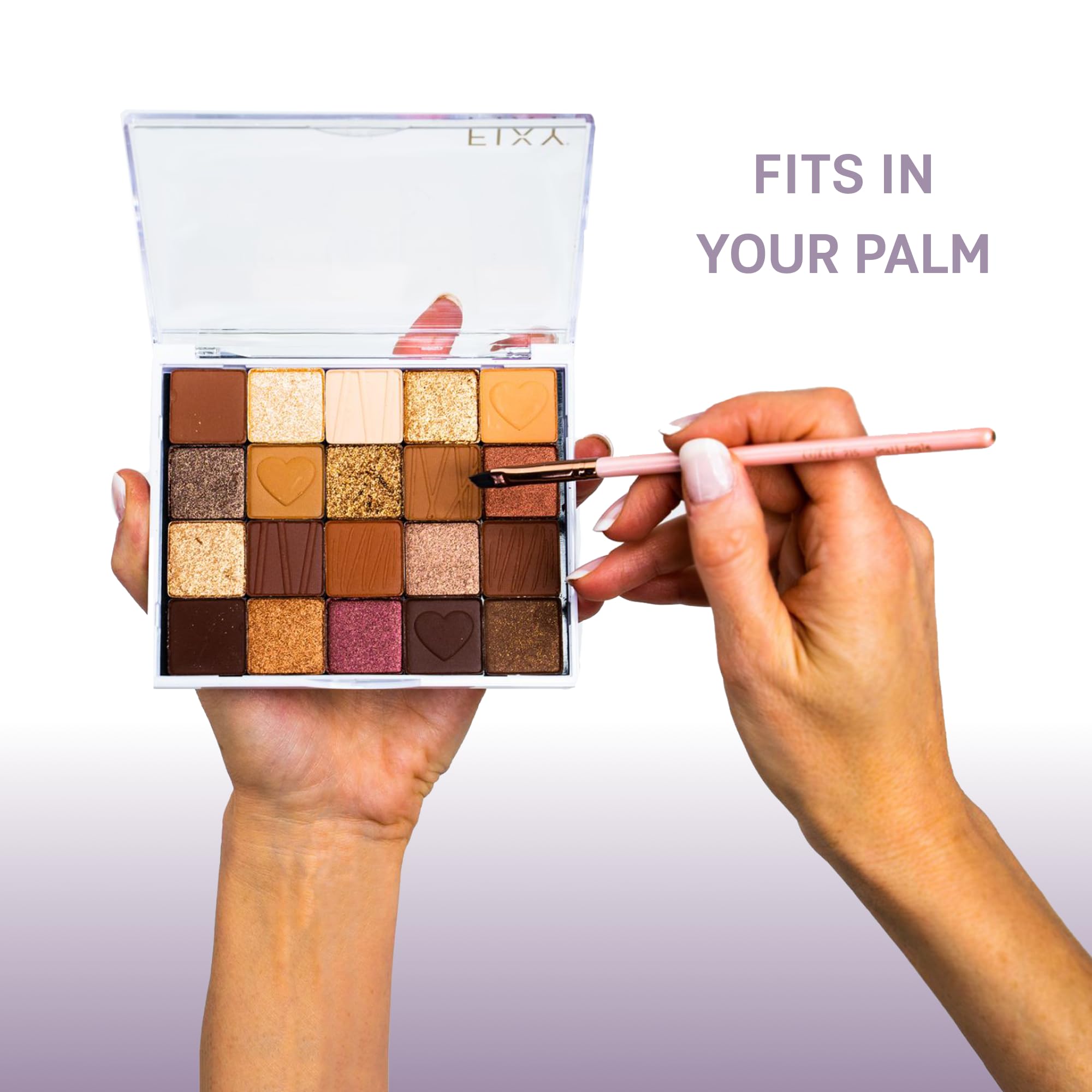 FIXY see colors through window for easy shade selection while packing.