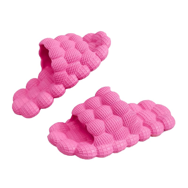 FJPTREN Massage Bubble Slippers footbed with bubble texture for gentle massage during daily wear.