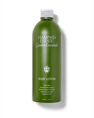 Flamingo Estate Clary Sage & Ionian Bergamot lotion bottle showcases fast absorption for daily hydration.