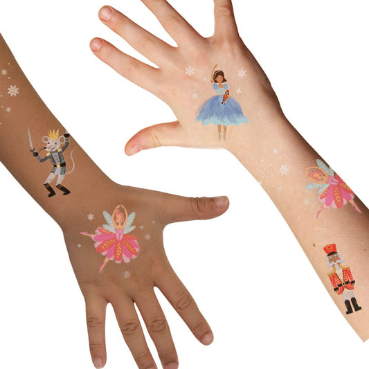 Flash Tattoos Nutcracker Clara tattoo offers elegant, stage-inspired body art for events