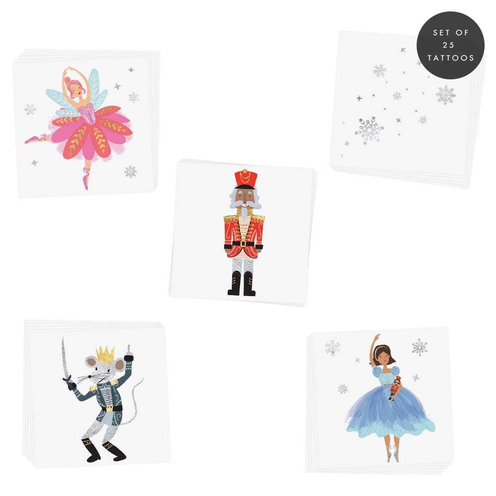 Flash Tattoos Nutcracker designs pre-cut for quick, easy application