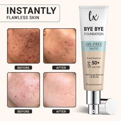 Flawless Radiance LX Blend 3D Skin Flex pigments float over lines for a smoother look.