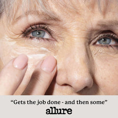 Fleur & Bee routine shot of applying eye cream to morning or evening.
