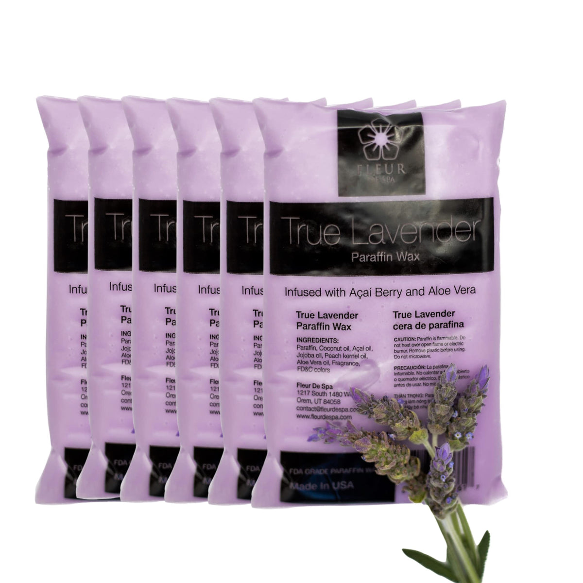 Fleur De Spa paraffin 6lb box for home spa sessions