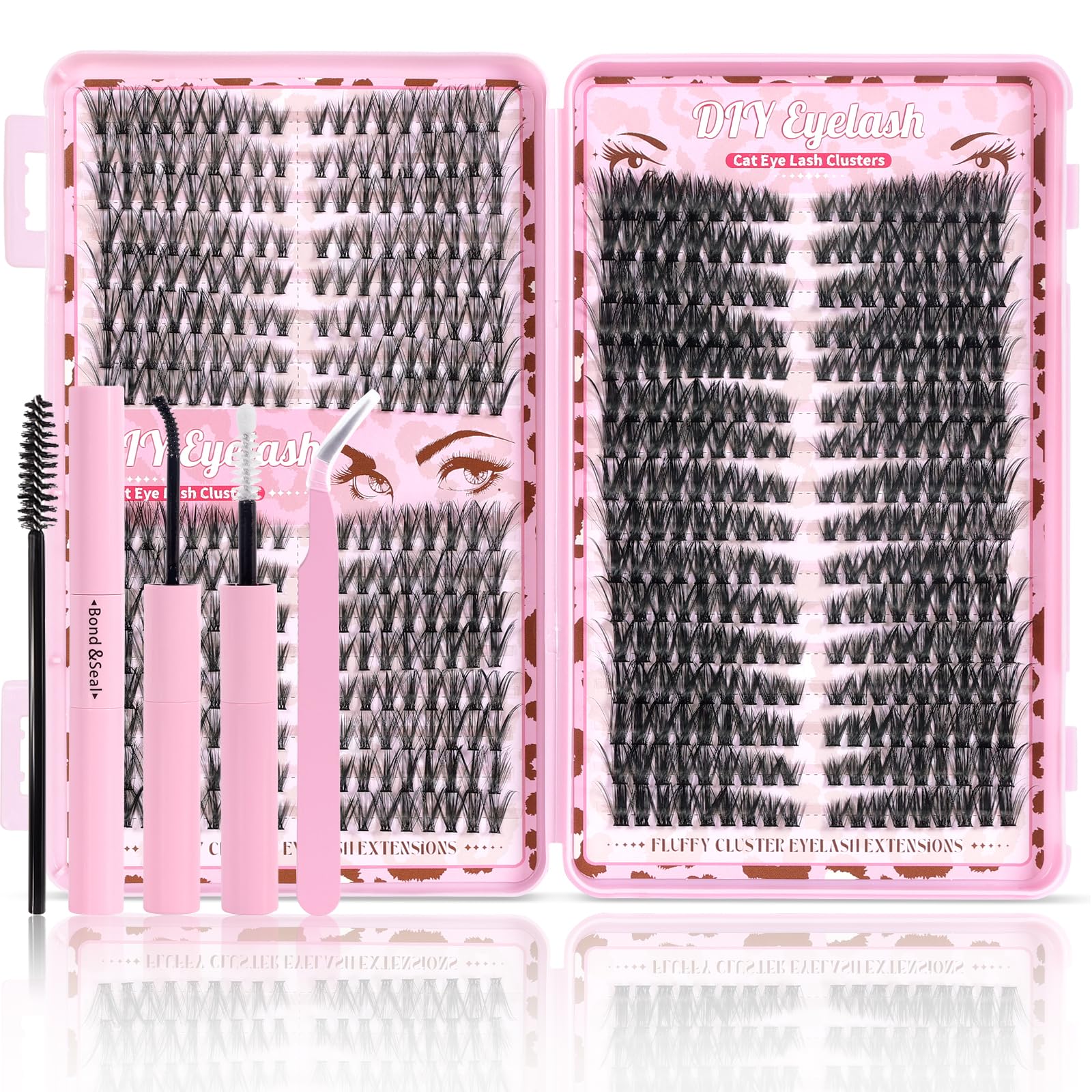 Floranest Lash Clusters Kit 560pcs—DIY salon-quality results at home.