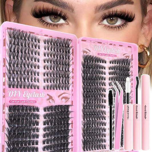 Floranest lash clusters kit 560pcs overview for at-home extensions.