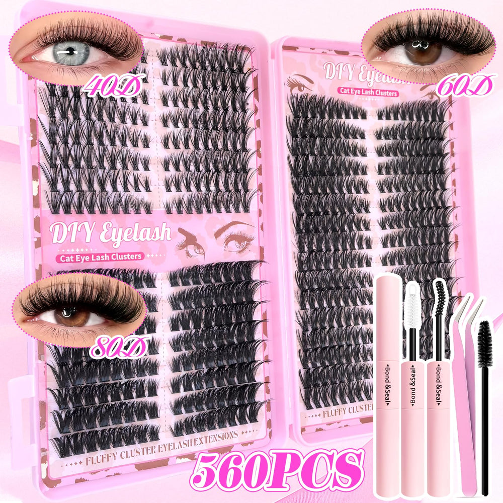 Floranest lash clusters kit slim-band lashes for lightweight comfort.