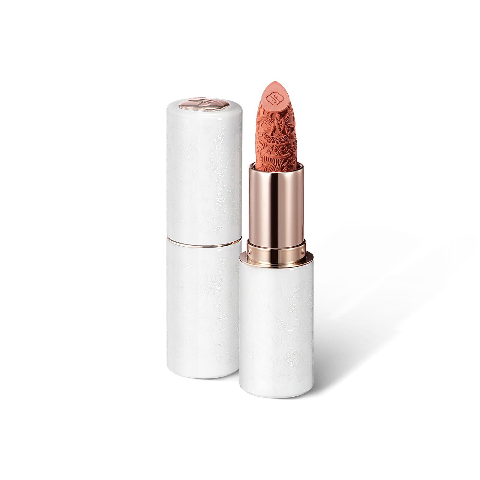 FLORASIS Blooming Rouge porcelain texture supports smooth, feather-like application.