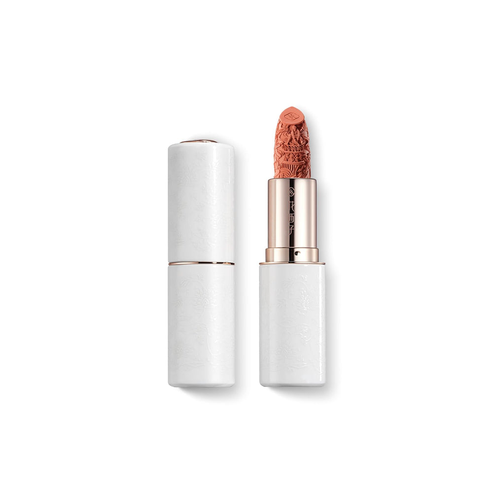 FLORASIS Blooming Rouge Lipstick exterior inspired by porcelain art for a refined look.