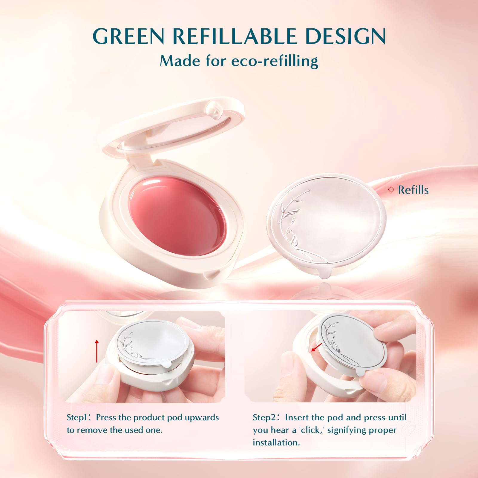 Florasis Dewy Touch Lip Balm Frosted Camellia delivers garnet red hydration