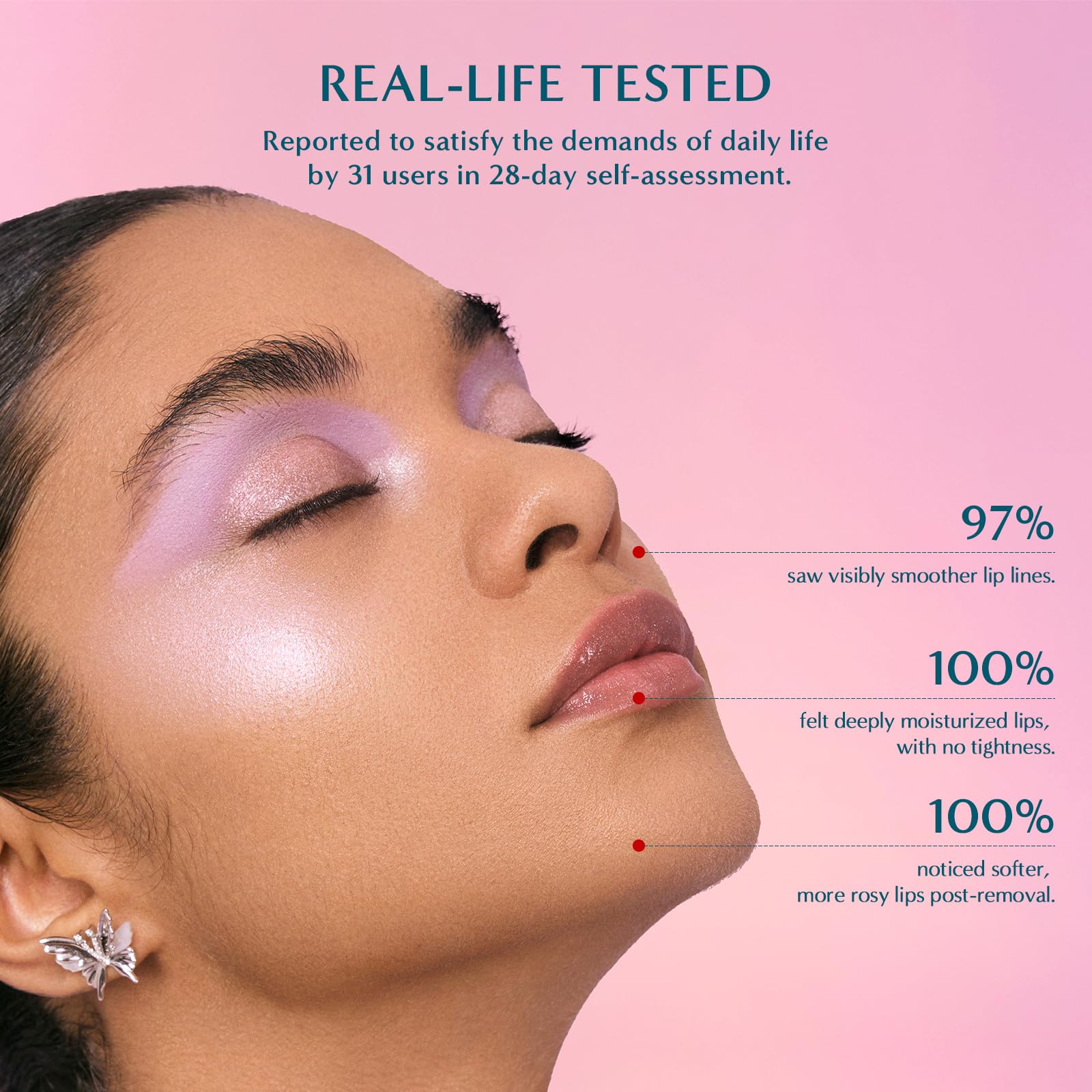 Florasis lip balm texture appears silky and non-sticky