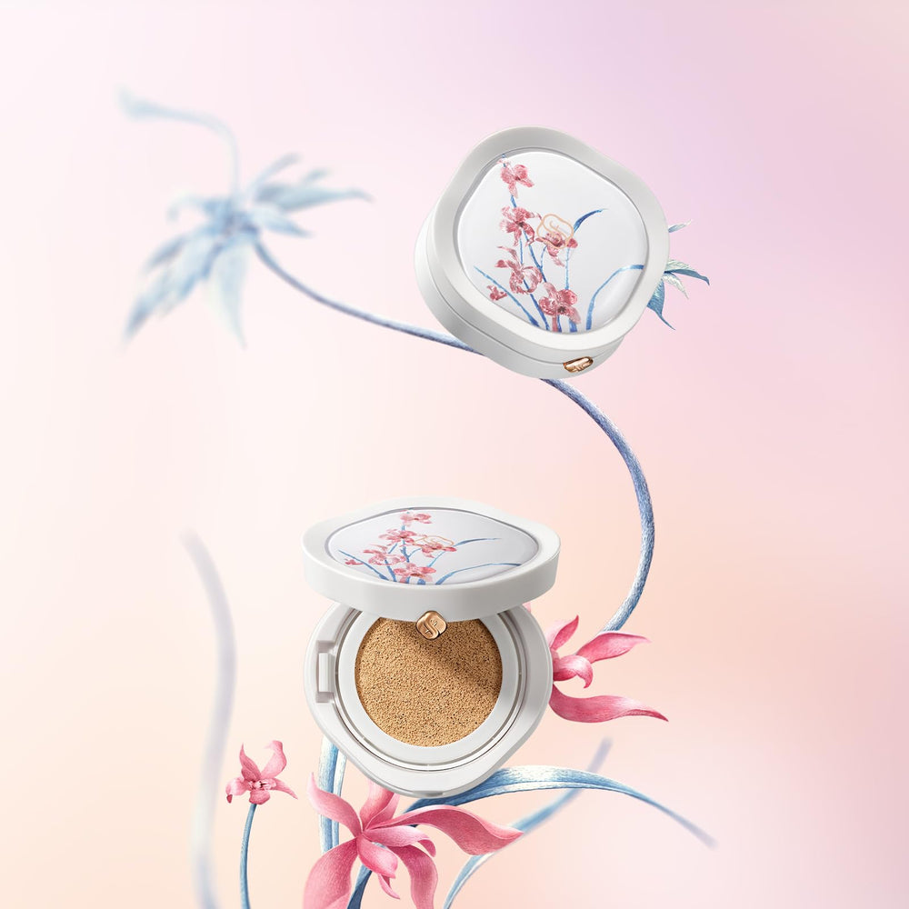 FLORASIS Flawless Jade cushion with puff for easy touch ups