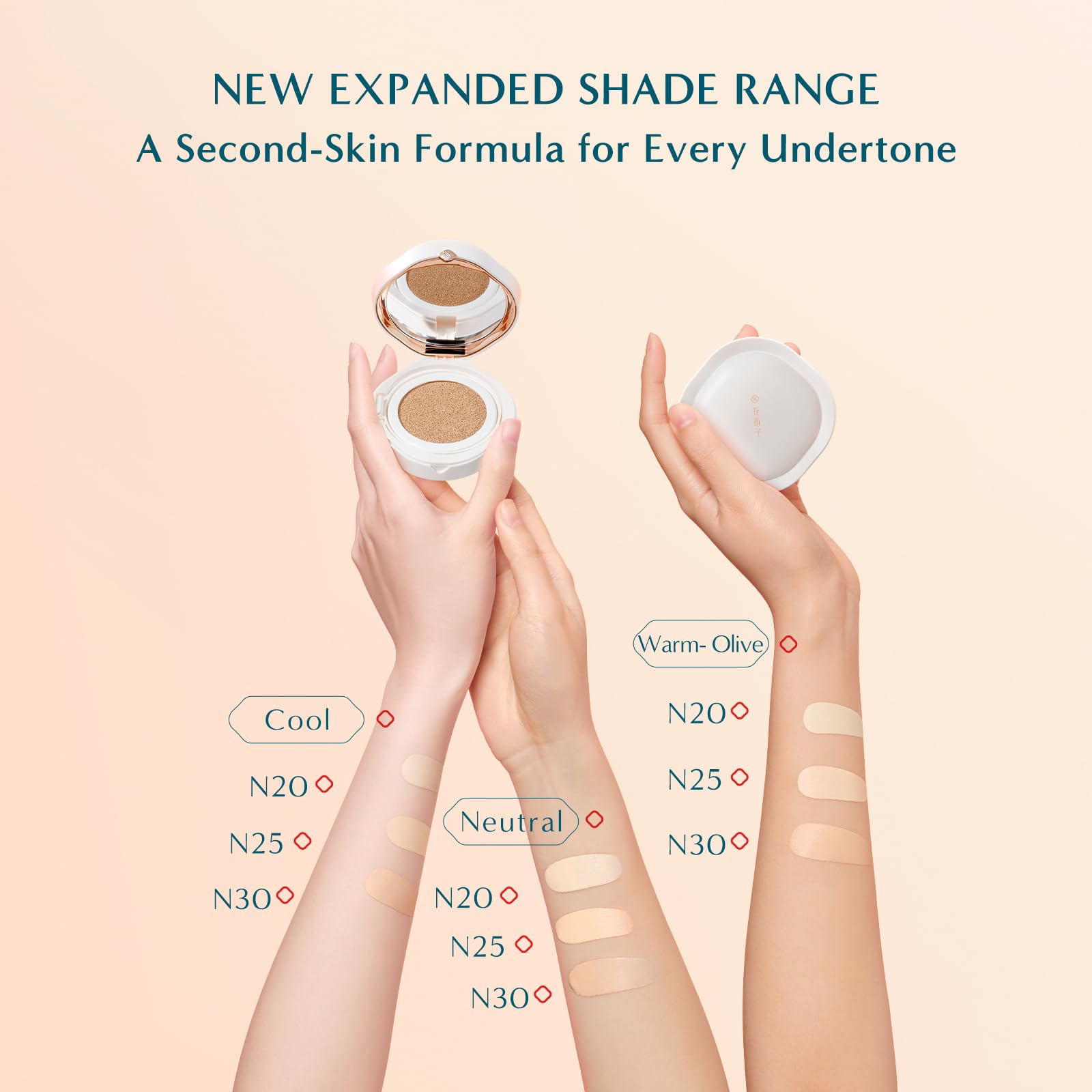 Florasis Flawless Jade cushion matte finish emphasizes natural, shine-free look.