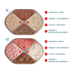 FLORASIS shimmer and sueded matte shades offer bold, buildable color payoff.