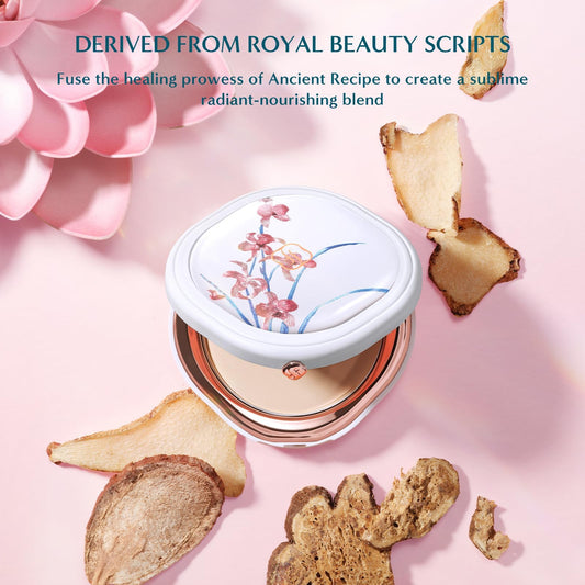 FLORASIS Yurong tinted pressed powder packaging closeup