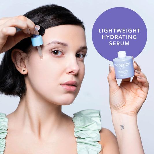Texture swirl shows the lightweight hydration of Florence by Mills Dreamy Drops
