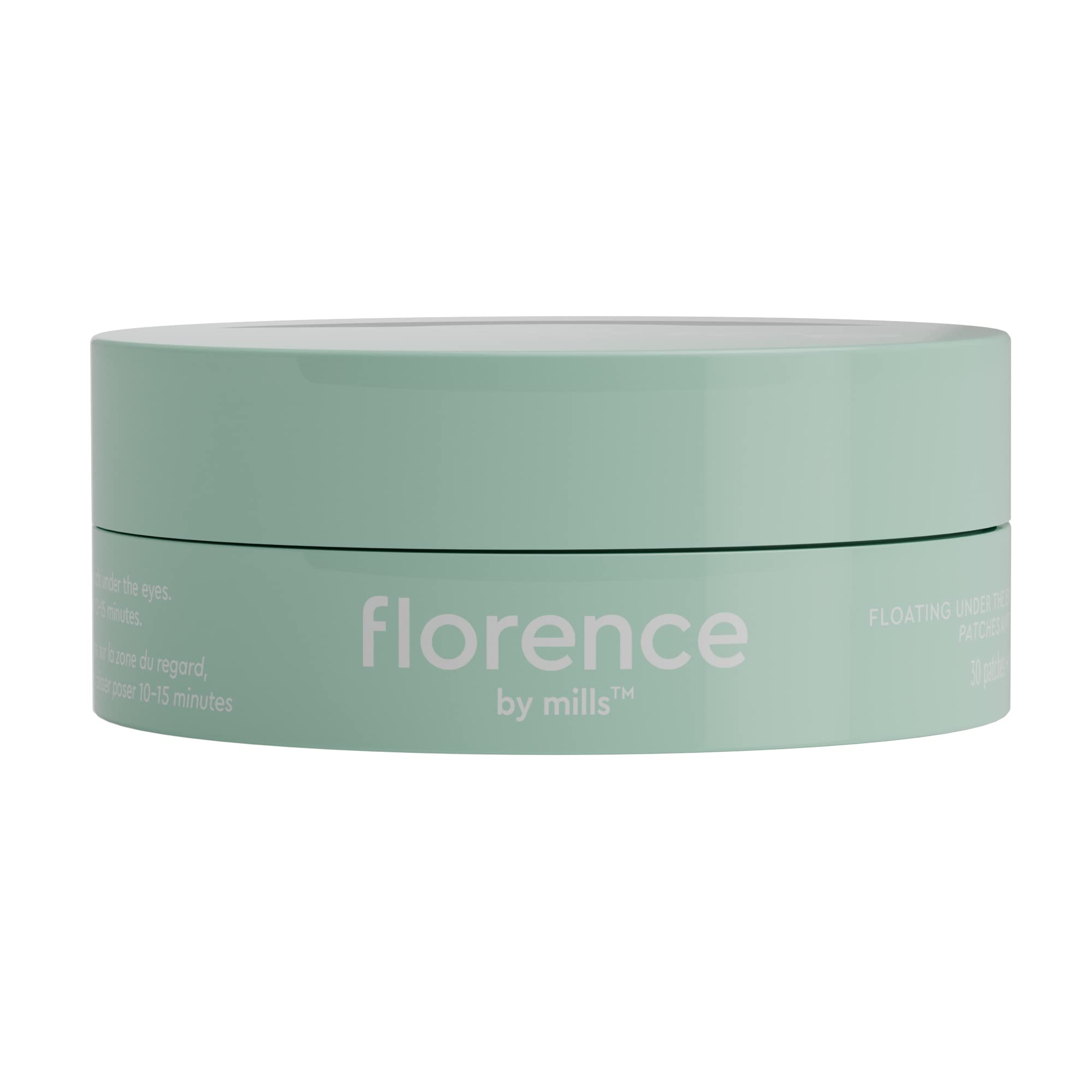 Packaging view of Florence by Mills eye gel pads for easy skincare routine.