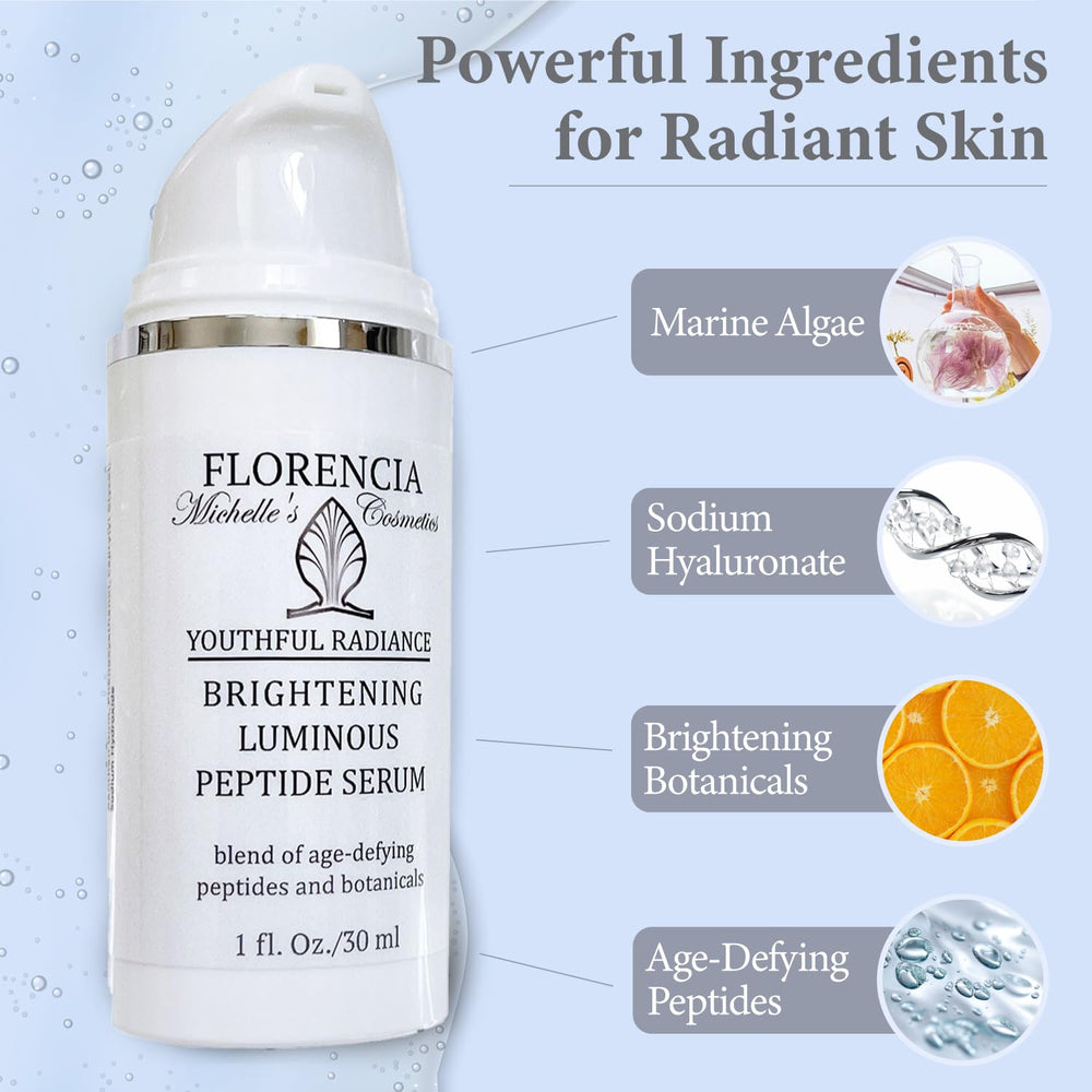 Florencia matrixyl and argireline peptides illustration signaling smoother appearance