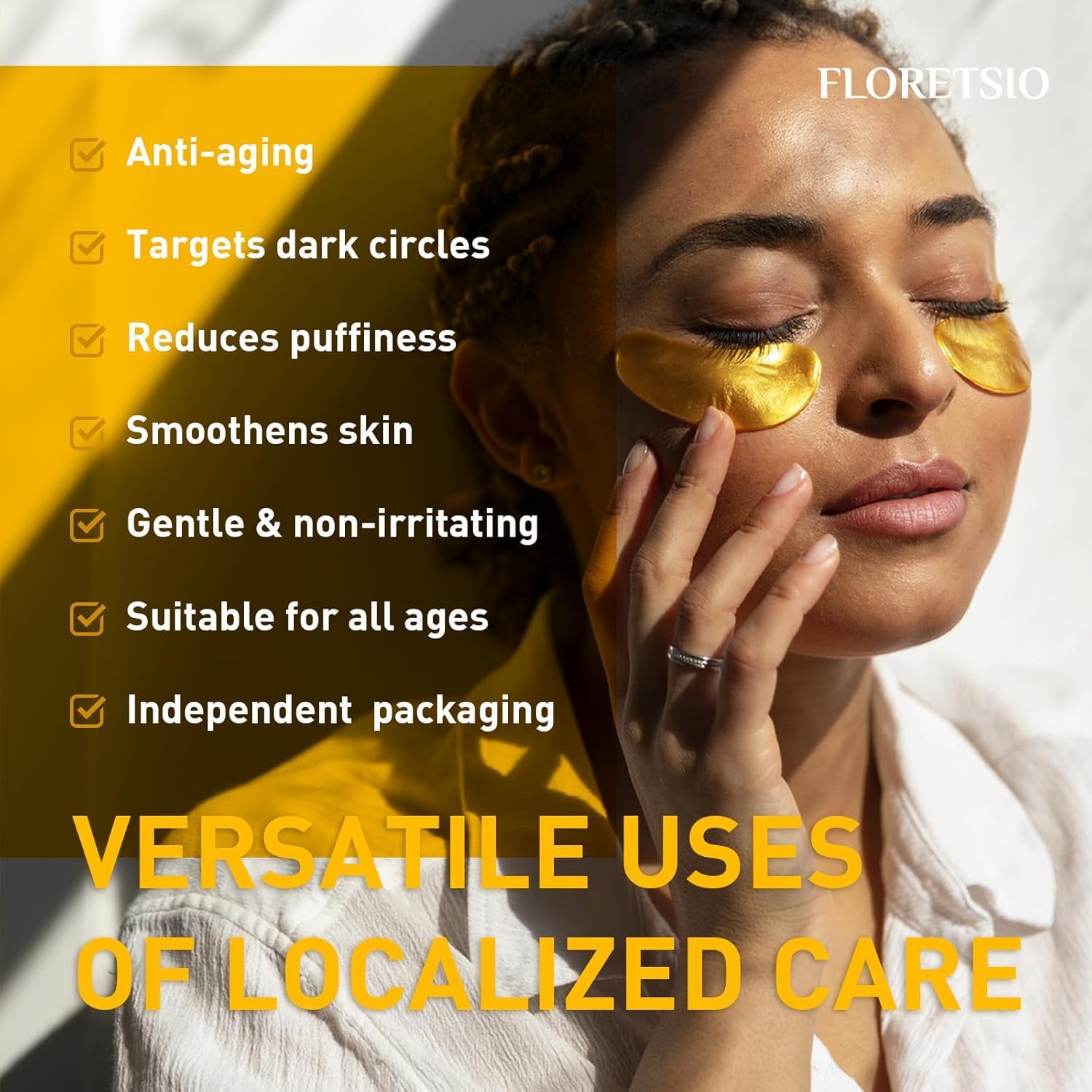 Floretsio stay-put hydrogel patches adhere comfortably without slipping