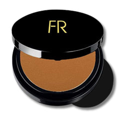 Flori Roberts bronzer with sheer finish applied on skin for natural look