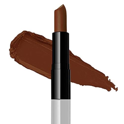 Flori Roberts Luxury Lipstick lips application demonstrates smooth demi-matte finish.
