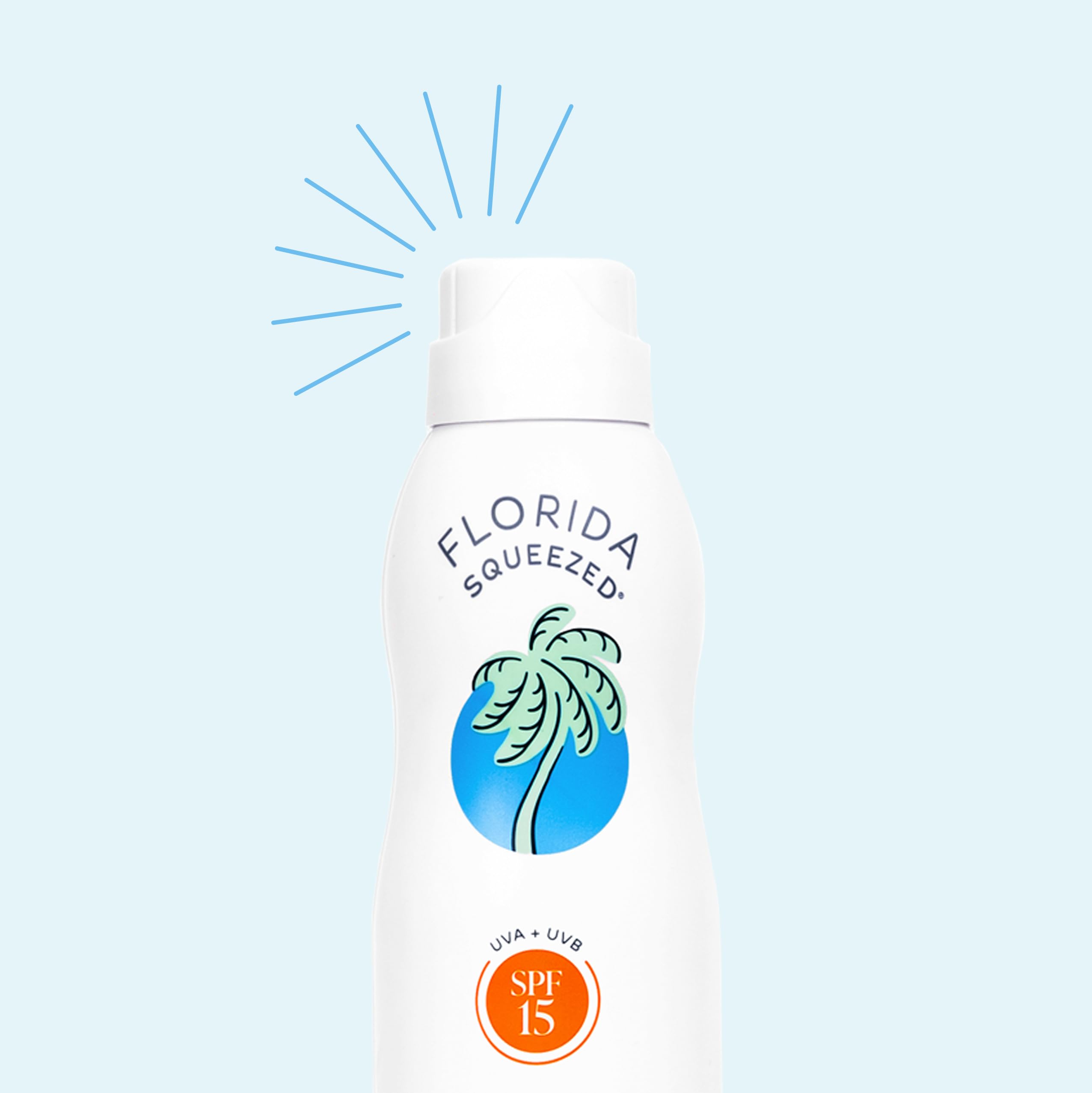 Florida Squeezed sunscreen mist in action for outdoor protection