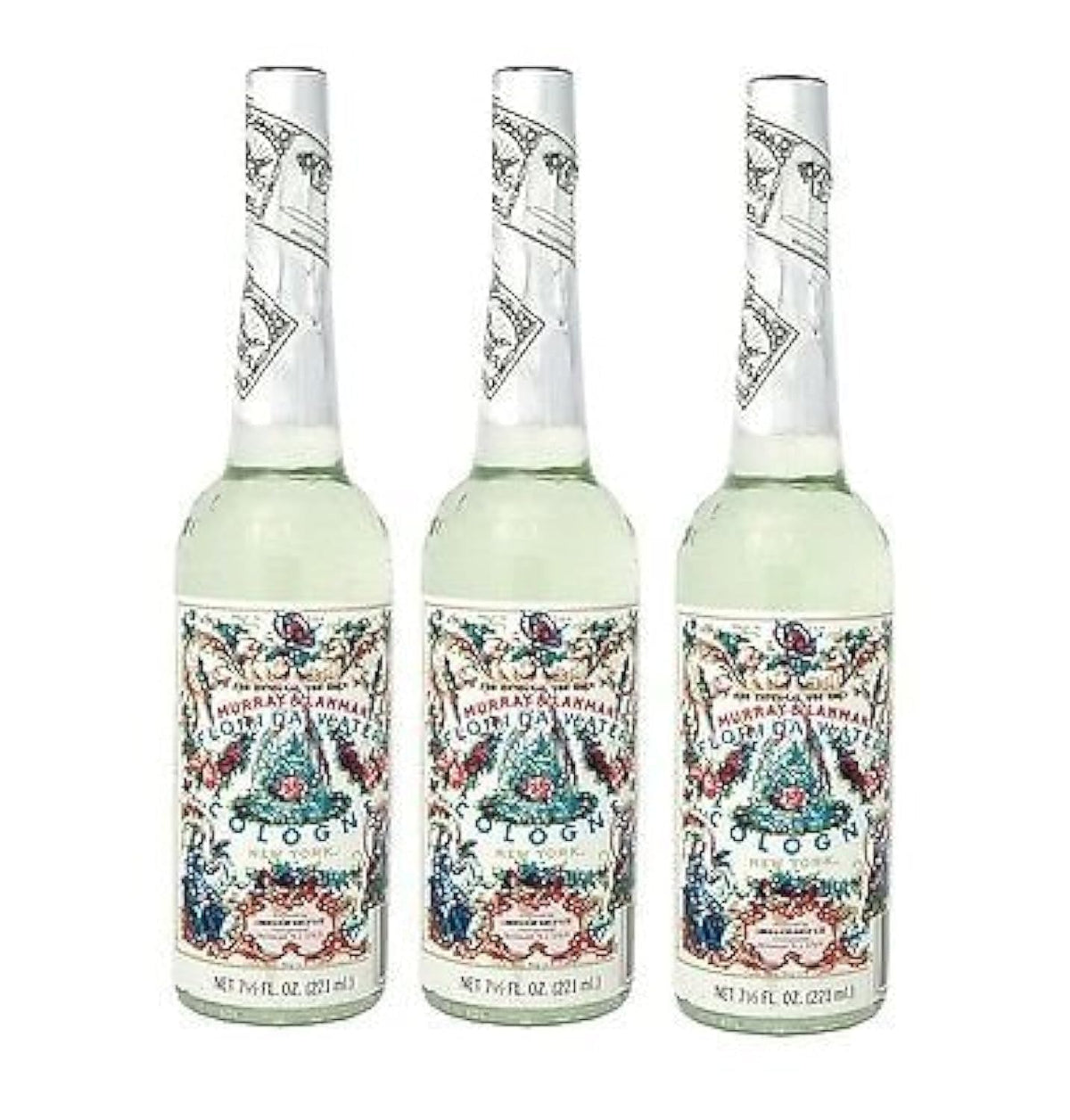 Florida Water Cologne three-bottle front view for daily refresh