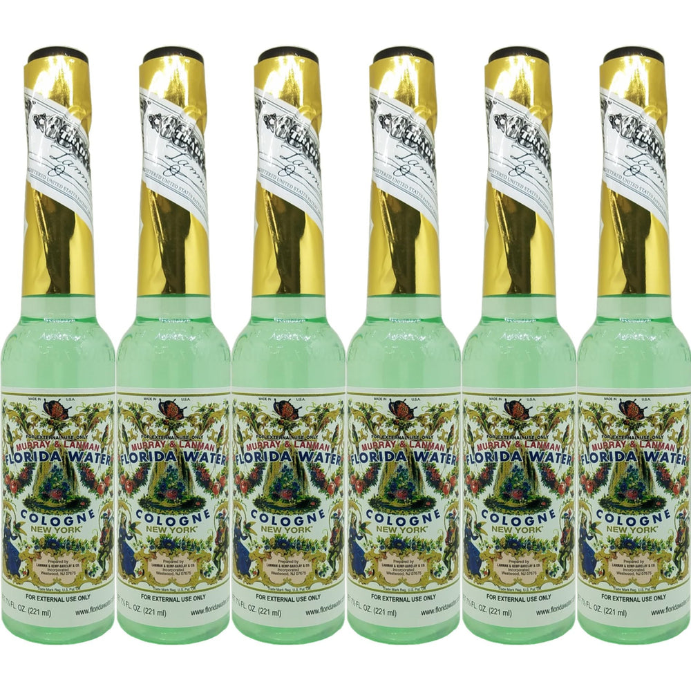Florida Water Lanman & Kemp bottle close-up with a refreshing fragrance.