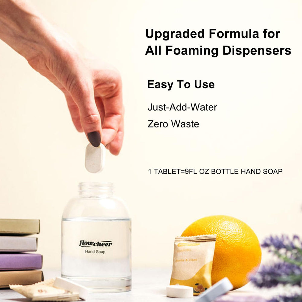 Flowcheer vanilla fragrance enhances handwashing with a pleasant scent.