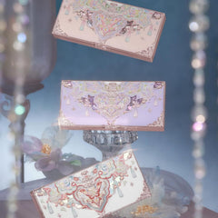 Flower Knows palette with built-in mirror facilitates on-the-go touch-ups.